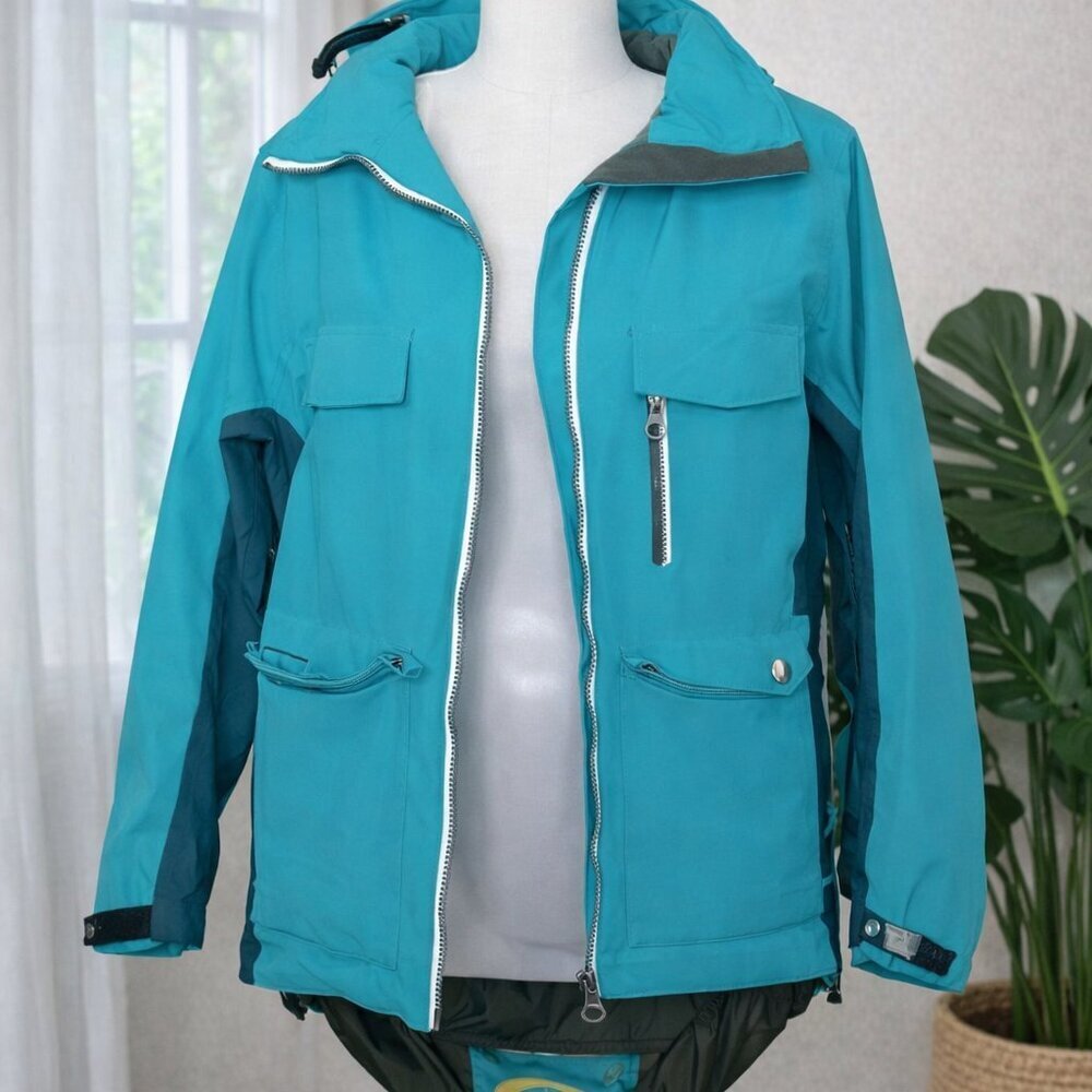 Solstice blue Turquoise Women's Jacket Size M | Preowned, Good Condition